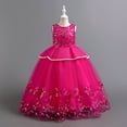 thumbnail image 6 of Akiihool Girls Sequin Dress Girl Dresses for Wedding Lace Dress Layered Pageant Party Dresses(RD2,6-7 Years), 6 of 9