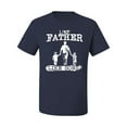 thumbnail image 2 of Wild Bobby,Like Father Like Sons Boy Dad Daddys Boy Gift, Father's Day, Men Graphic Tees, Navy, Medium, 2 of 3