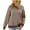Brown, variant on Lilgiuy Women's Sweater Coat Top Splicing Loose Long Sleeve Splicing Coat,Khaki,10(XL) Winter Dresses for 2022