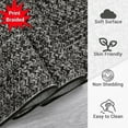 thumbnail image 2 of Washable Area Rug Print Braided Area Rug for Living Room Solid Printed Weaving Accent Rug Non-Slip Stain Resistant Floor Cover Throw Carpet for Home Decor, Grey/Brown, 4' x 6', 2 of 7