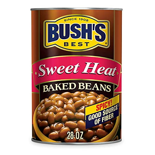 BUSH's BEST Sweet Heat Baked Beans, Sweet & Spicy, Canned Beans, Baked