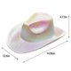 thumbnail image 4 of Xihbxyly Sombrero de Vaquero para Fiesta, Elegante Gorra con Lentejuelas Brillantes, Diseño de Cordón de Tela Suave, Fiesta Temática Del Oeste, Evento de Rodeo, Cosplay de Halloween, Destaca En La Fi, 4 of 7