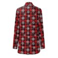 thumbnail image 4 of UTTOASFAY Women'S Christmas Cardigan Santa Claus Print Cardigan Long Sleeve Cardigan Sweater Coat Red 6(M), 4 of 4