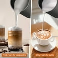 thumbnail image 3 of TINANA Electric Milk Frother, 4-in-1 Automatic Foam Maker & Milk Steamer, 12oz/350ml Warm and Cold Frother for Coffee, Latte, Cappuccino, Hot Chocolate, 3 of 8