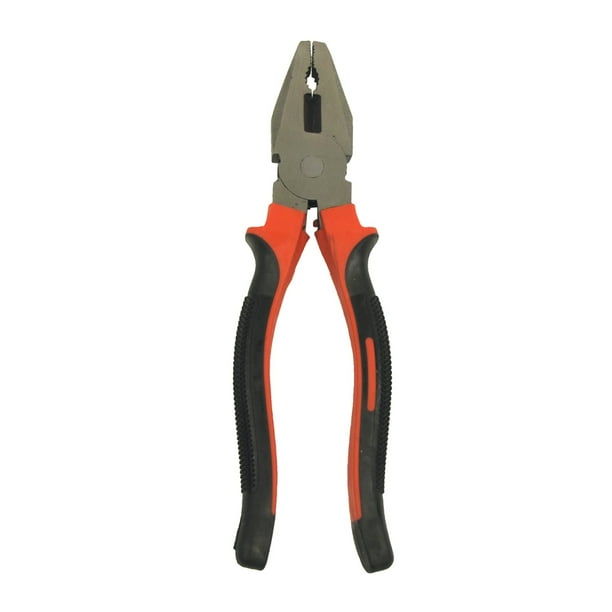8" Grip Handle Electrician Linemans Pliers Wire Stripper Side Cutter
