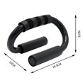 thumbnail image 2 of Push Up Bar Stand - Press Up Bar Pair with Non-Slip Foam Handles for Extra Grip - Push-Up Press-Up Stand for Chest, 2 of 4