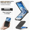thumbnail image 6 of ELEHOLD Case for Samsung Galaxy Z Flip 7 with Built-in Tempered Glass Screen Protector, Shock-Absorbent Lightweight Hard Shell with Hinge Protective Cover,Black, 6 of 7