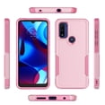 thumbnail image 7 of For Motorola Moto G pure/ G Power (2022) Case, 2 in 1 Hard PC Phone Case for Moto G pure/ G Power（2022）, Takfox Rubber & Rugged Shockproof Full Body Protection Case Cover,Rose Gold, 7 of 7