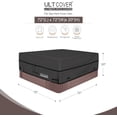thumbnail image 2 of Waterproof 600D Polyester Square Hot Tub Cover Outdoor SPA Covers 85 x 85 inch, 2 of 7