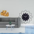 thumbnail image 2 of Reloj de pared acrílico con forma de figura. Silencioso, sin . Fabricado en resina. Diseño floral creativo. Ideal para sala de estar, dormitorio, 2 of 8