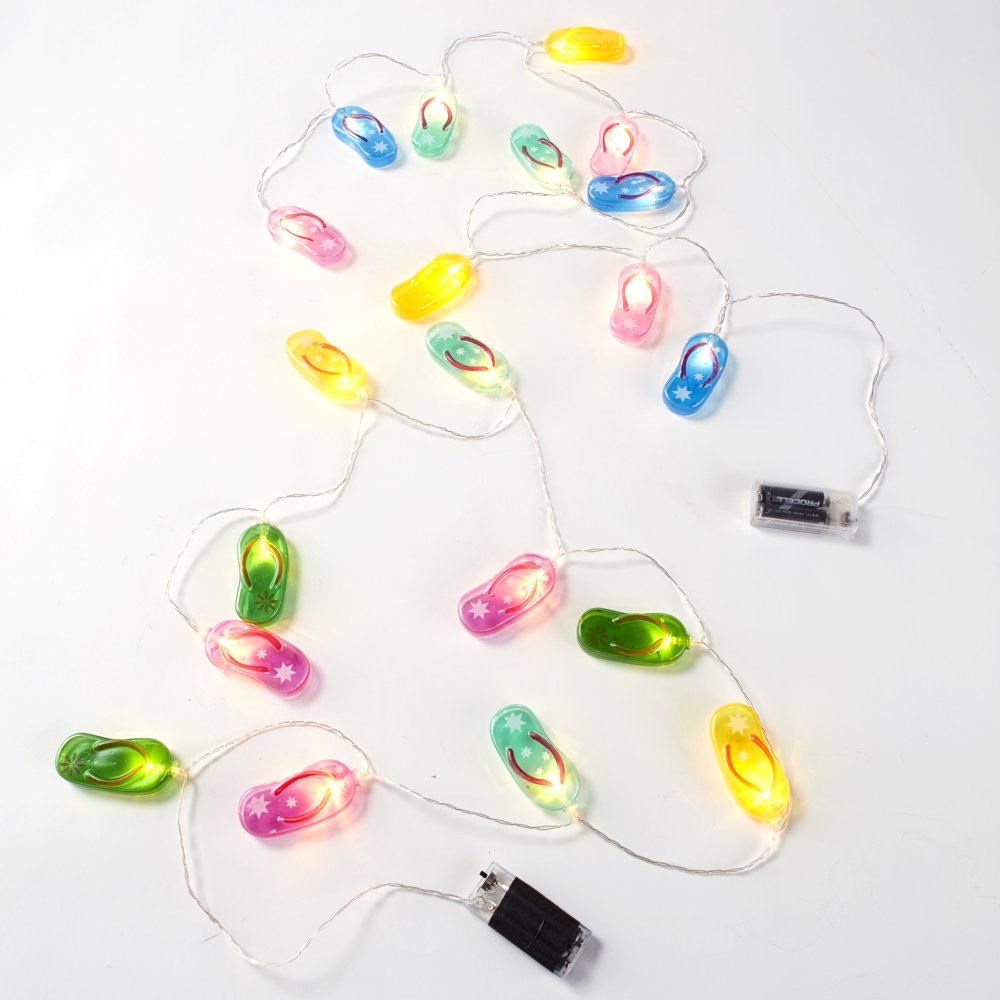 FlipFlop String Rope Lights Coastal Lighted Indoor Room Accent