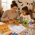 thumbnail image 5 of Halloween Folding Coloring Art Kit for Student, Halloween Toys with Watercolor Pens and Halloween Sticker Sheets, Halloween Craft Set for Kids Party Favors, Trick Or Treat Toys, 5 of 6