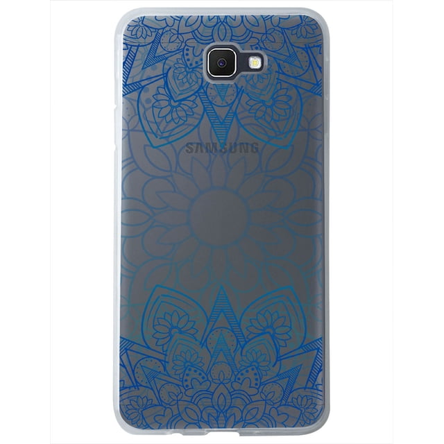 Funda Para Galaxy J7 Prime Mandalas Azules , Uso Rudo, InstaCase Protector para Galaxy J7 Prime Antigolpes, Case Mandalas Azules