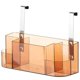 thumbnail image 1 of Estantería de almacenamiento montada en la pared para cosméticos de ducha de baño-marrón Afortunado Sencillez, 1 of 3
