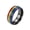 Black, variant on Rainbow Pride Rings for Men Women LGBTQ Enamel Stripes Couple Stainless Steel Silver Band Colorful Dainty Personalized Gift Jewelry Silver 8