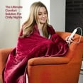 thumbnail image 2 of Heated Blanket, Machine Washable Extremely Soft & Comfortable Electric Blanket Throw Fast Heating with Hand Controller 10 Heating Settings & auto Shut-Off (Red, 50 x 60), 2 of 13