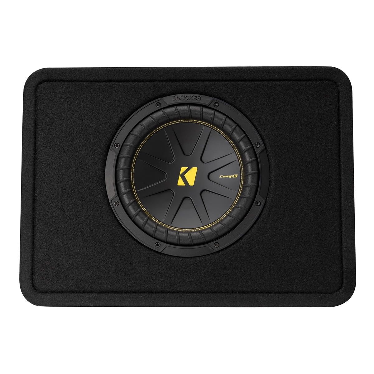 KICKER CompRT 10 Inch Dual 2 Ohm 400W RMS Sub Enclosed KICKER CompRT 10 Inch Dual 2 Ohm 400W RMS Sub Enclosed