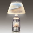 thumbnail image 4 of Coastal Treasures Lantern Table Lamp with James Hautman Art by The Bradford Exchange, 4 of 4