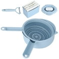 thumbnail image 4 of Trituradora De Alimentos Picadora Multifunción Manual Rallador De Patatas Y Verduras Utensilios De Cocina Azul, 4 of 7