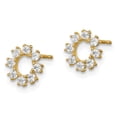thumbnail image 2 of Madi K 14k  CZ Circle Post Earrings, 2 of 3