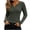 Army Green, variant on Womens Long Sleeve Henley & V-Neck Button Tops, Ribbed Knit Slim/Loose Fit Lightweight Tunic Blouse, Fall Comfy Casual Business Fashion Sweater Shirts