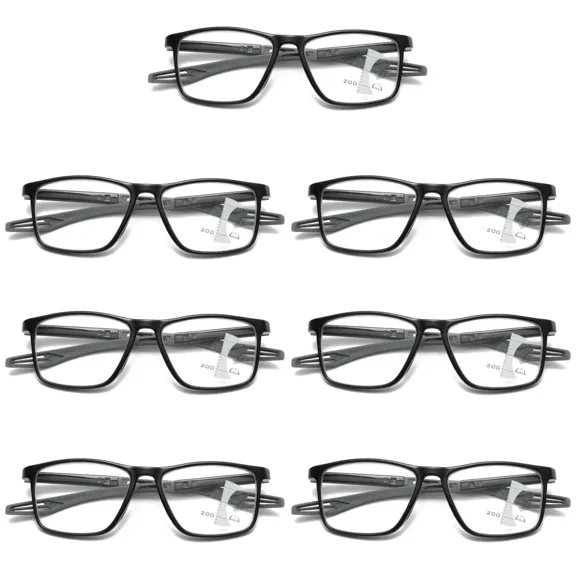 7PK Men Women Multifocus No Line Progressive Reading Glasses Multifocal Readers