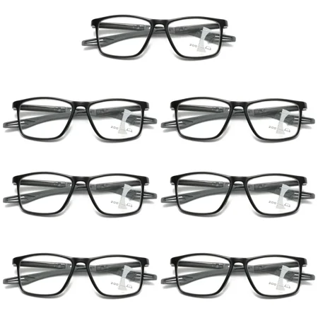 7PK Men Women Multifocus No Line Progressive Reading Glasses Multifocal Readers