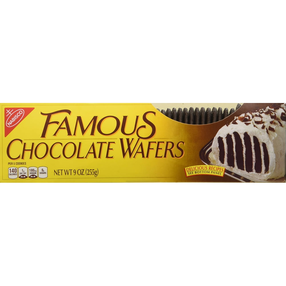 Nabisco, Famous Chocolate Wafers, 9oz Container (Pack of 2) Walmart