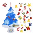 thumbnail image 1 of Juego de colgante de fieltro navideño con cuerda para colgar en el árbol de Navidad Adornos, 1 of 5