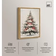 thumbnail image 2 of Festive Florals I Canvas Print Christmas Wall Decor by Art Remedy, Gold Frame, 20 x 30, 2 of 7