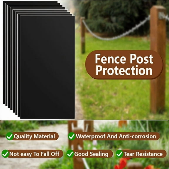 8 * Fence Post Protection-Black