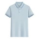 thumbnail image 2 of Mens Casual Manga Corta Botón Abajo Camisas de Color Sólido Botón Turndown Cuello Blusa Camisa, Poliéster, 2 of 5