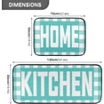 thumbnail image 2 of Buffalo Plaid Checked Black Red Kitchen Mat Set of 2 Anti-Fatigue Kitchen Rug Set Washable Non Slip Cushioned Foam Kitchen Runner Rugs and Mats Comfort Standing Mat for Floor Laundry Home Decor, 2 of 6