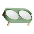 thumbnail image 6 of Double Bowl Elevated Pet Dining Station Splash Proof Design Ergonomic Height Cats Feeder Dish For Healthy Eating Habits, 6 of 9