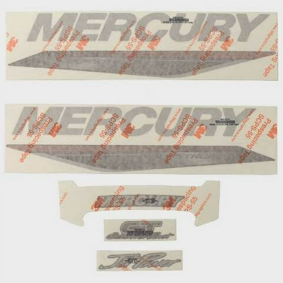 Mercury Marine Boat Decals 8M0156748 | FourStroke Stickers (Set of 5)