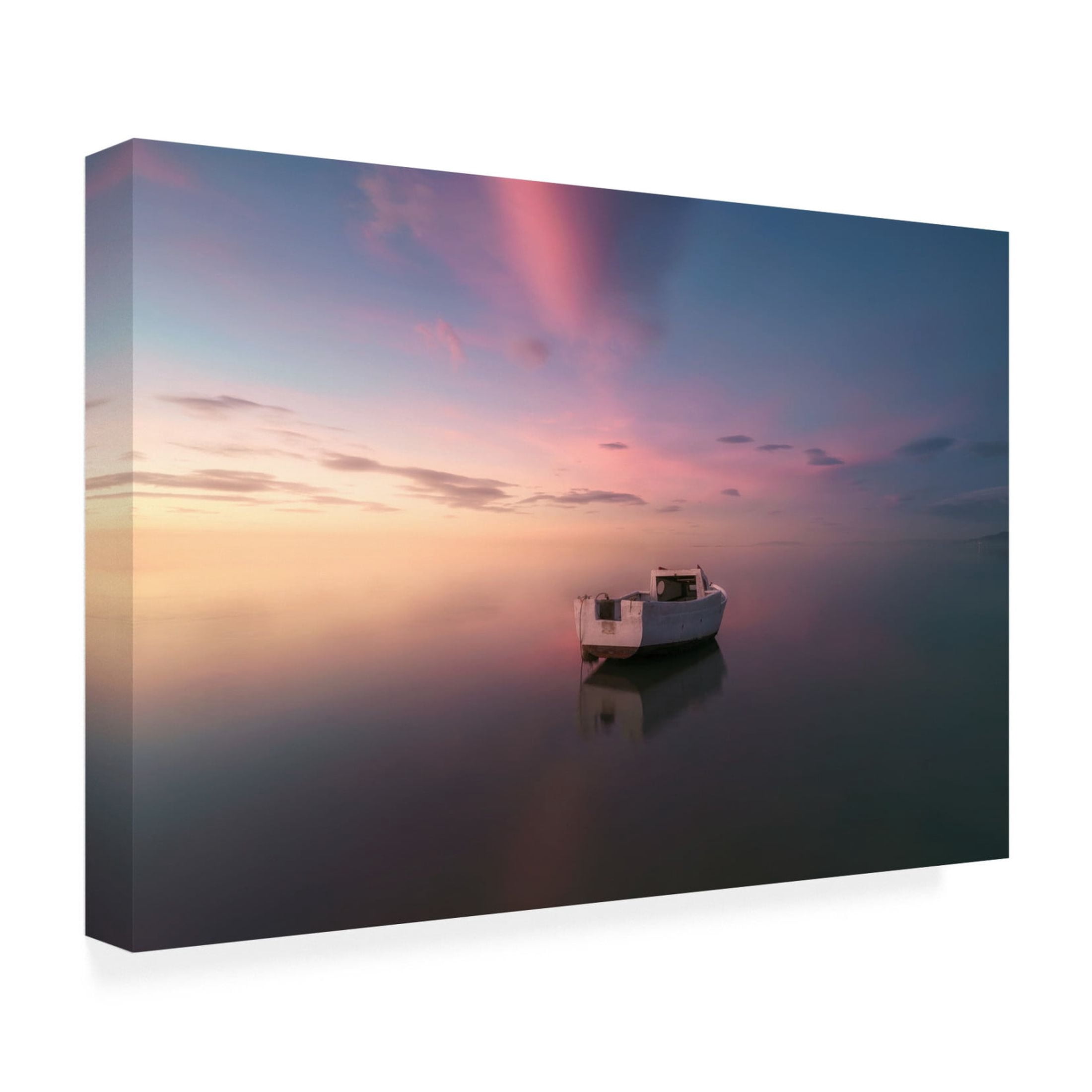 Canvas Wall Art - joanaduenas  'Tarragona Delta Del Ebre Alone' Wall Art for Living Room, Bedroom, or Office Décor by Trademark Fine Art - 24 x 16 Inches