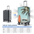thumbnail image 5 of Bingfone Vintage Surf Van Beach Luggage Cover Washable Suitcase Cover Protector Anti-scratch Suitcase cover Fits 18-32 Inch Luggage (No luggage included), 5 of 8