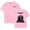 Pink, variant on Montell Fish Round neck pure cotton short sleeved T-shirt for men and women, fashionable street hip-hop casual top