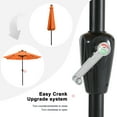 thumbnail image 4 of MASTERCANOPY 9ft Solar Patio Umbrella with LED Lights Tilt and Crank, Orange, 4 of 8