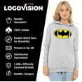 thumbnail image 4 of Batman Classic Logo Women's Hoodie, 4 of 6