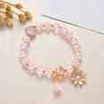 thumbnail image 3 of Sunjoy Tech Colorful Sunflower Bead Bracelets Handmade Beaded Flower Bracelets Anklets Boho Beach Summer Braided String Aesthetic Jewelry for Women Girls - 1PC, 3 of 5