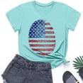 thumbnail image 2 of ZACPNCV Flag Shirt for Toddler Kids Boys Girls USA Flag T-Shirt 4th of July Shirt Patriotic Tee Tops Blue 7-8 Years, 2 of 9