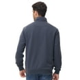 thumbnail image 3 of QPNGRP Men's Lightweight Jacket Casual Jacket Waffle Knitted Greyblue Jacket Coat L, 3 of 8