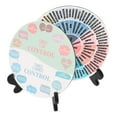 thumbnail image 1 of DECORNIJIA 2 Pcs Décoration en Forme de Roue en PVC Multicolore pour Bureau et Maison, 1 of 5