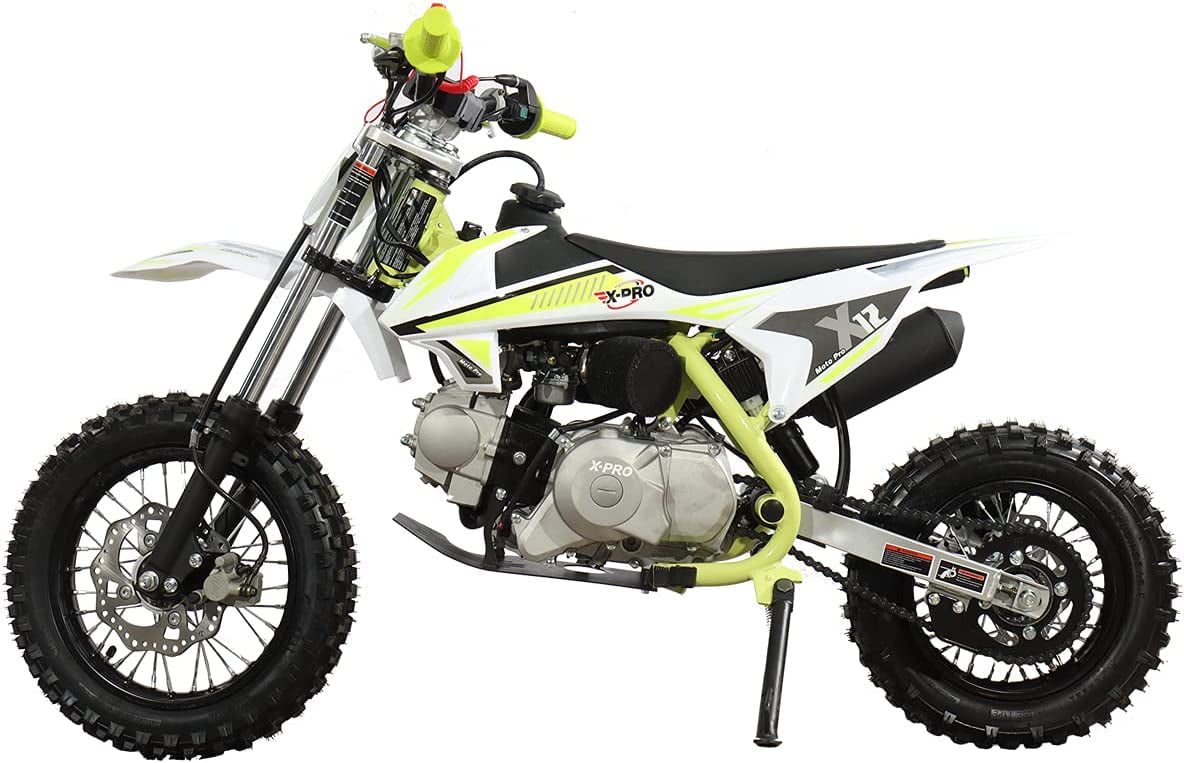 X-Pro Brand New 110cc Dirt Bike, Automatic Transmission Electric Start Chain Drive 12"/10" Wheels