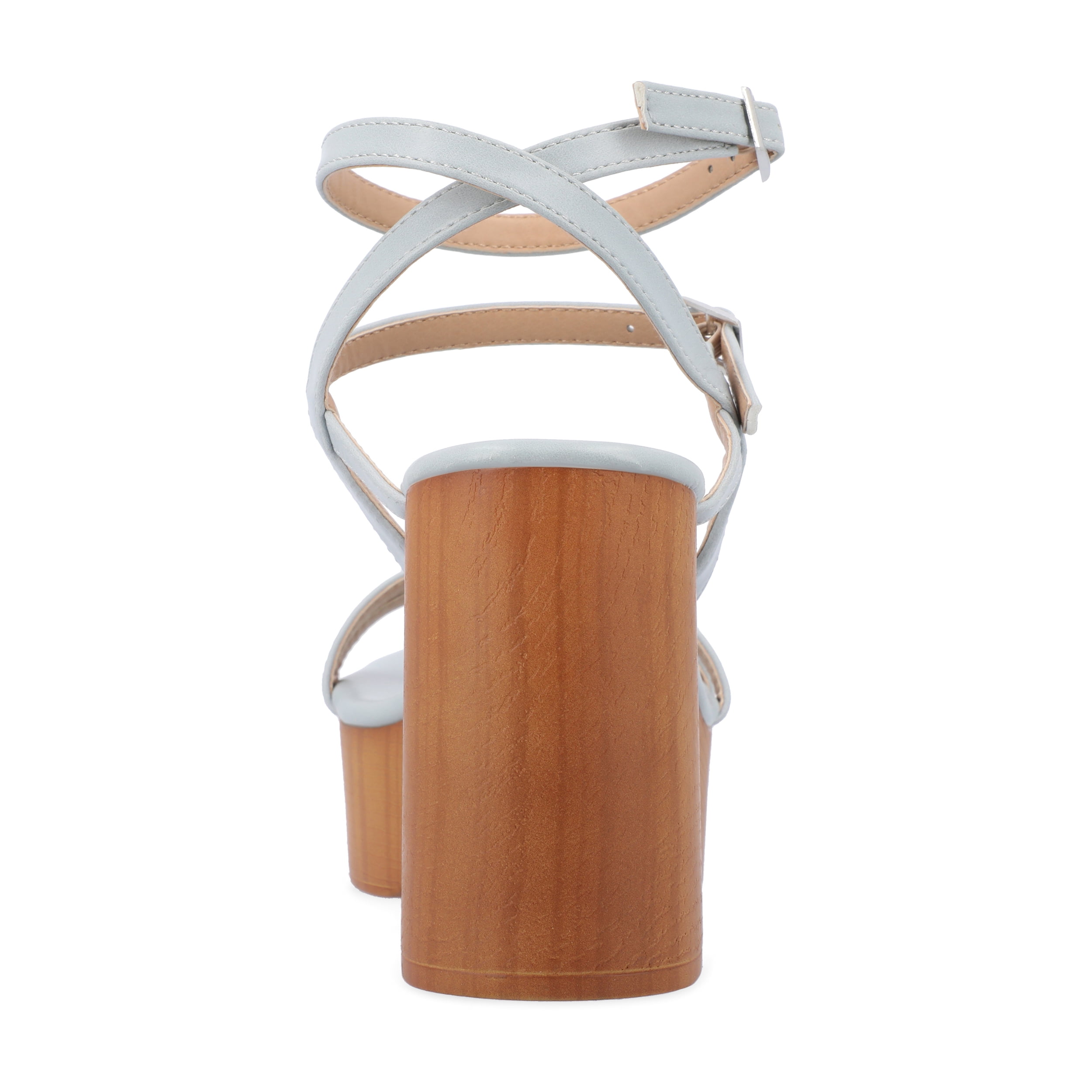 Journee Womens Emerynn Platform Clog Multi Strap Sandals