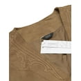 thumbnail image 2 of COOFANDY Men's Suede Leather Suit Jacket - Slim Fit Western Vest Waistcoat, 2 of 5
