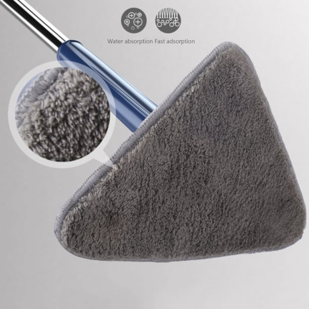 Fregar Fregar Fregona de limpieza multiusos, fregona giratoria 360 para coche doméstico (2 paños de fregona)