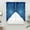 Blue, variant on Blue Flowers Swag Curtains for Kitchen/Bedroom/Living Room, Farmhouse Boho Middle Century Floral Art Scalloped Curtains 63 Inch Long, Window Swag Topper Curtains Valances 2 Panels Set 36"x63"