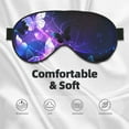 thumbnail image 3 of PAYOHTO Glowing Night Butterflies Soft Sleep Mask Comfort Pure Silk Eye Cover for Travel Office Camping, 3 of 7